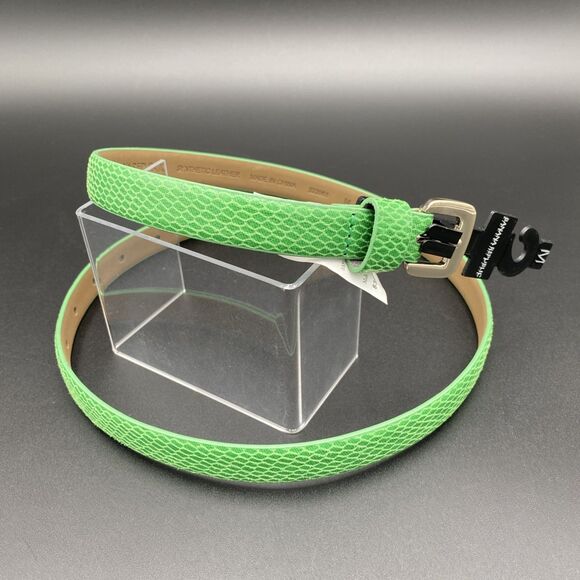 Banana Republic Accessories - Banana Republic Green Snakeskin Embossed Belt Medium 3/4" Synthetic Leather NWT